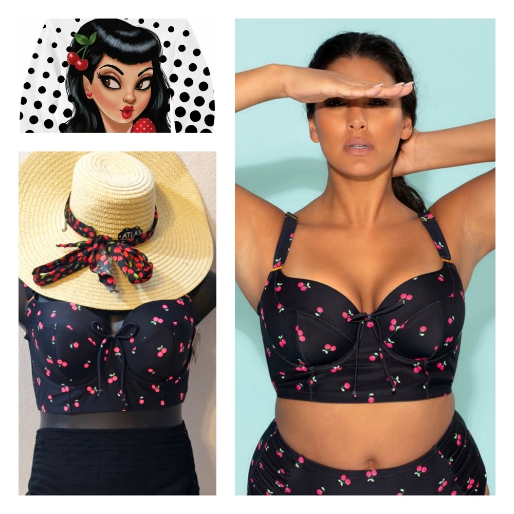 🪅🪅Smart & Sexy Cherries Swim Suit Top
